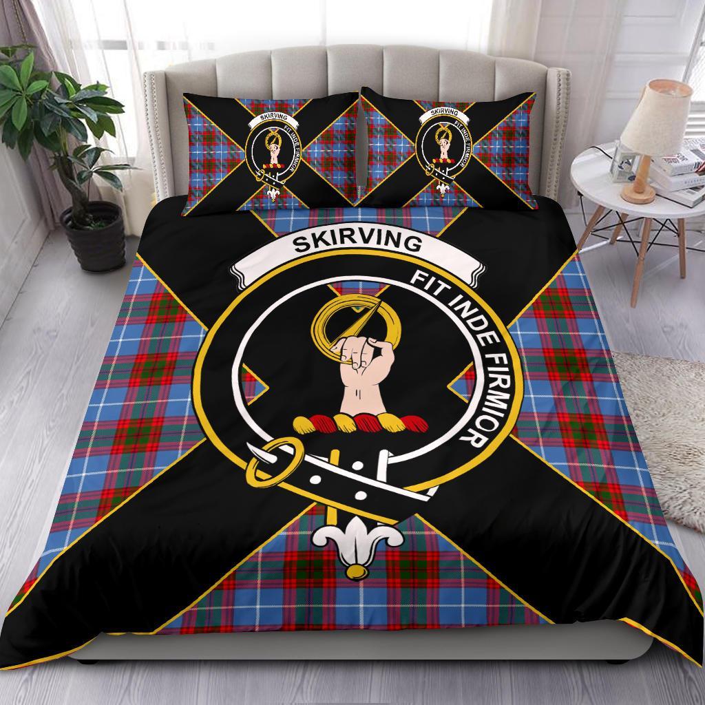 Skirving Tartan Crest Bedding Set - Luxury Style