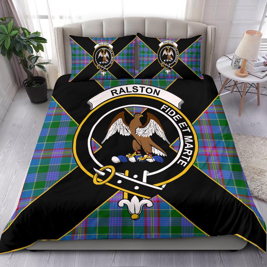 Ralston Tartan Crest Bedding Set - Luxury Style