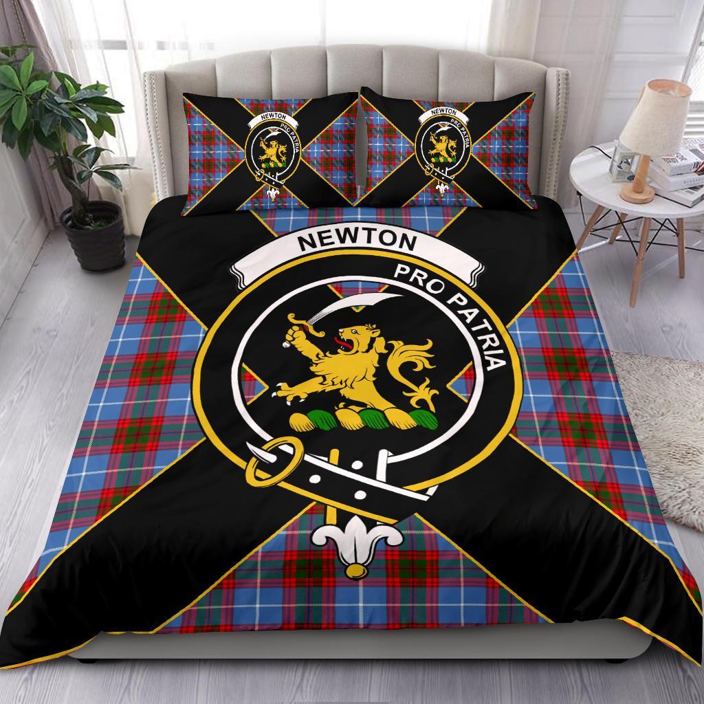 Newton Tartan Crest Bedding Set - Luxury Style