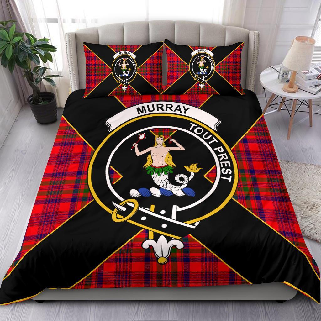 Murray (of Dysart) Tartan Crest Bedding Set - Luxury Style