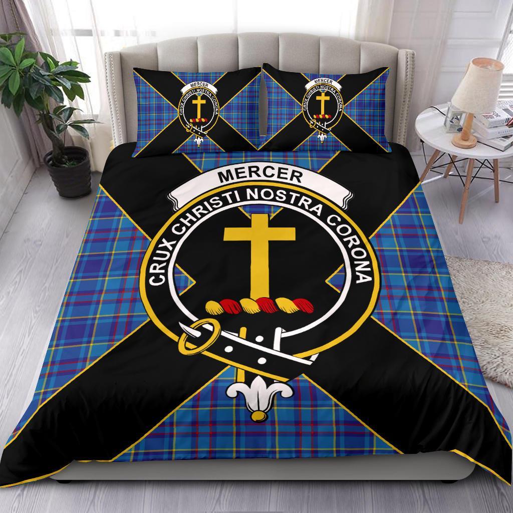 Mercer Tartan Crest Bedding Set - Luxury Style