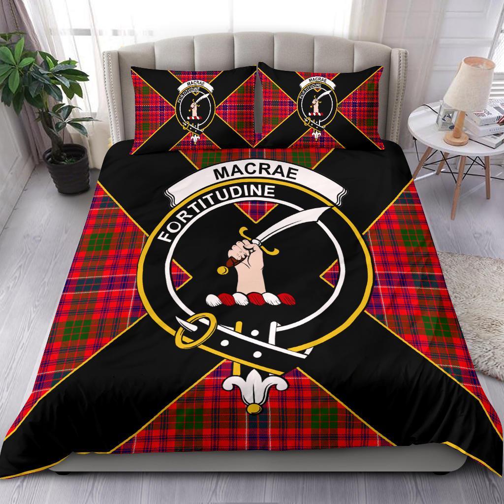 MacRae Tartan Crest Bedding Set - Luxury Style