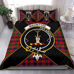 MacIntyre Tartan Crest Bedding Set - Luxury Style