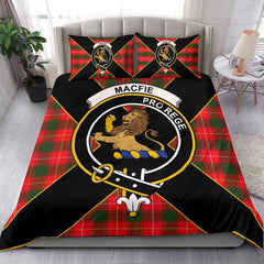 MacFie (of Dreghorn) Tartan Crest Bedding Set - Luxury Style