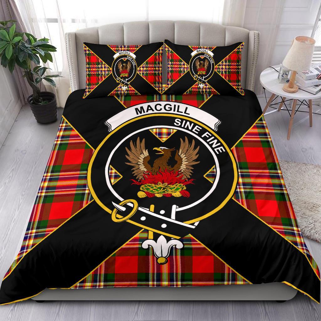 MacGill (Makgill) Tartan Crest Bedding Set - Luxury Style