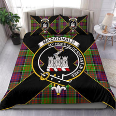 MacDonald (Clan Ranald) Tartan Crest Bedding Set - Luxury Style