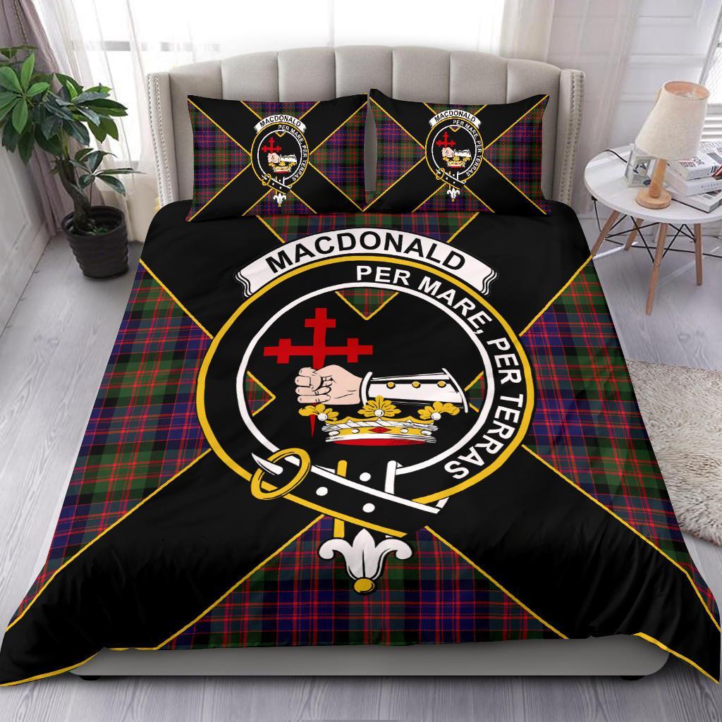 Stewart (Stuart) of Bute Tartan Crest Bedding Set - Luxury Style