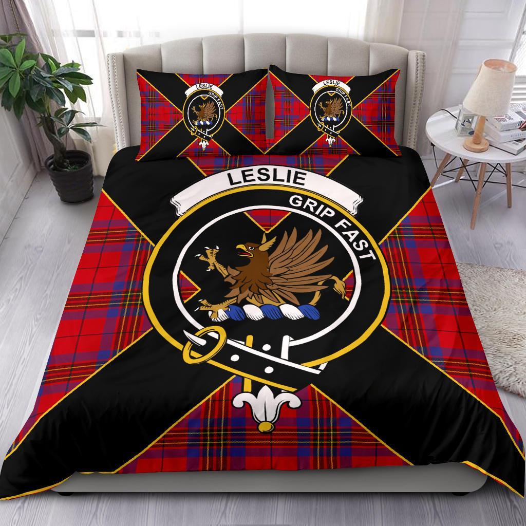 Leslie Tartan Crest Bedding Set - Luxury Style