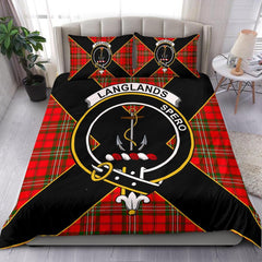 Langlands Tartan Crest Bedding Set - Luxury Style
