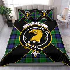 Haldane Tartan Crest Bedding Set - Luxury Style