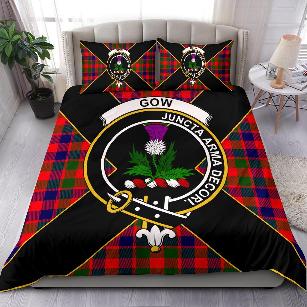 Gow Of Skeoch Tartan Crest Bedding Set
