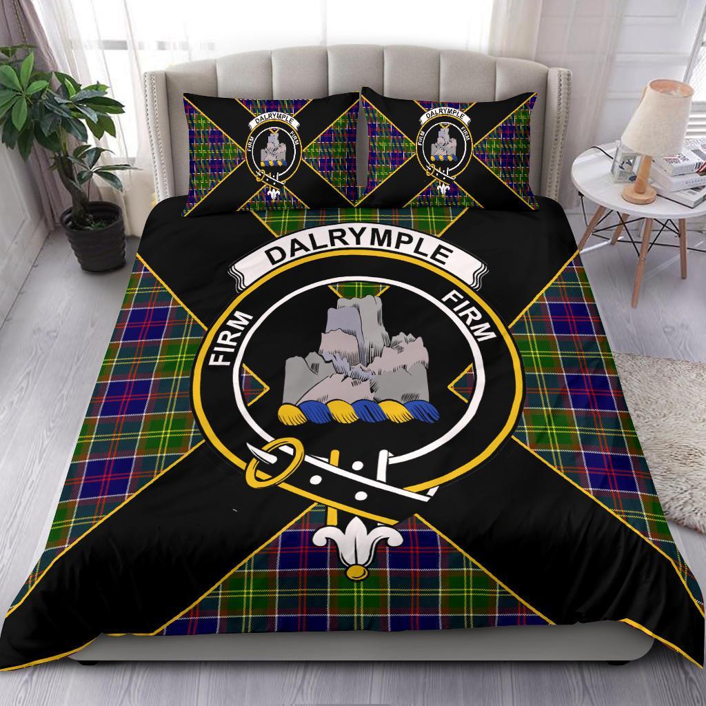 Dalrymple Tartan Crest Bedding Set - Luxury Style