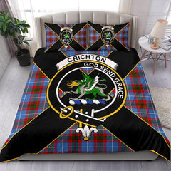 Crichton Tartan Crest Bedding Set - Luxury Style