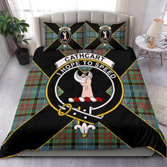 Cathcart Tartan Crest Bedding Set - Luxury Style