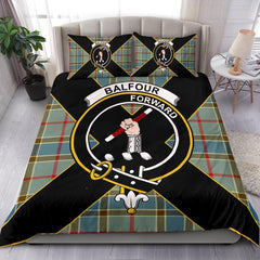 Balfour Tartan Crest Bedding Set - Luxury Style