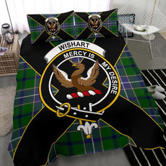 Wishart Tartan Crest Bedding Set - Luxury Style