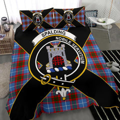 Spalding Tartan Crest Bedding Set - Luxury Style