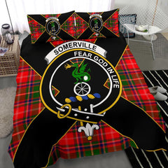 Somerville Tartan Crest Bedding Set - Luxury Style