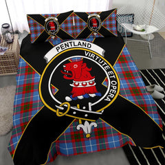 Pentland Tartan Crest Bedding Set - Luxury Style