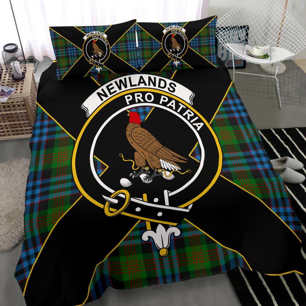 Newlands Tartan Crest Bedding Set - Luxury Style