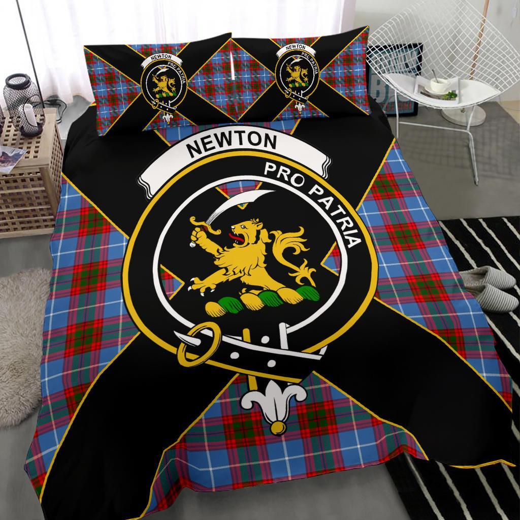 Newton Tartan Crest Bedding Set - Luxury Style