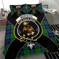 Monteith Tartan Crest Bedding Set - Luxury Style