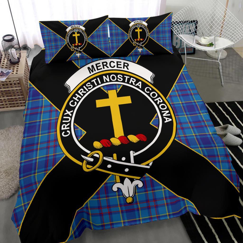 Mercer Tartan Crest Bedding Set - Luxury Style