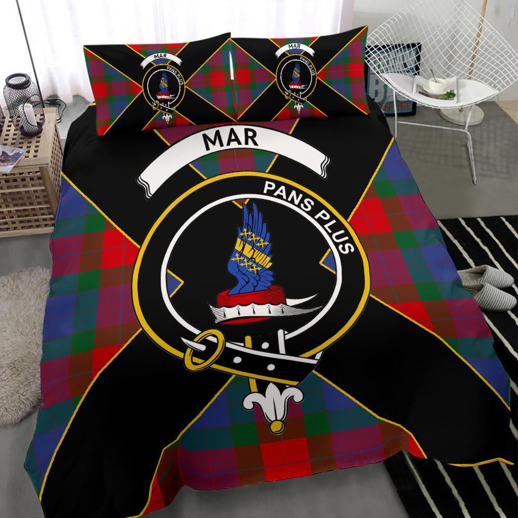 Mar Tartan Crest Bedding Set - Luxury Style