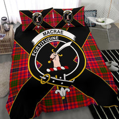 MacRae Tartan Crest Bedding Set - Luxury Style