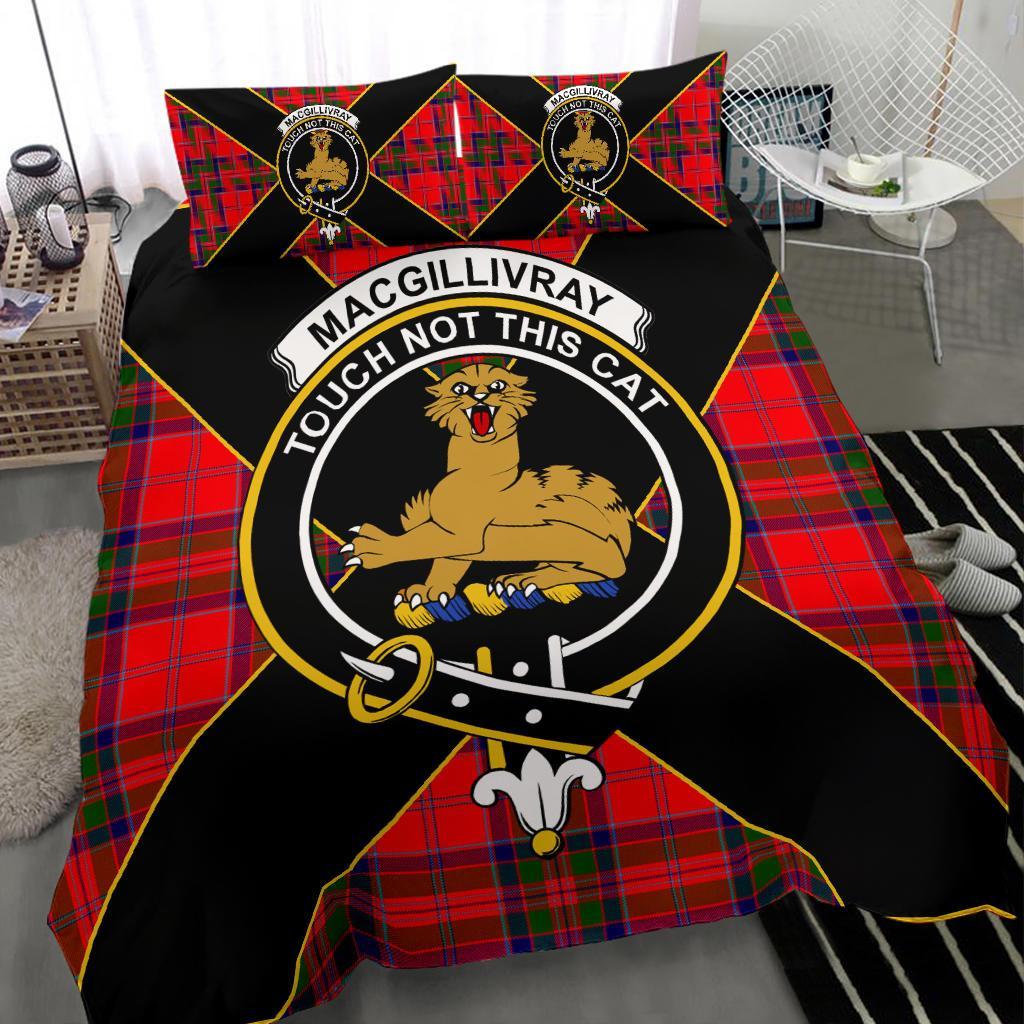 MacGillivray Tartan Crest Bedding Set - Luxury Style