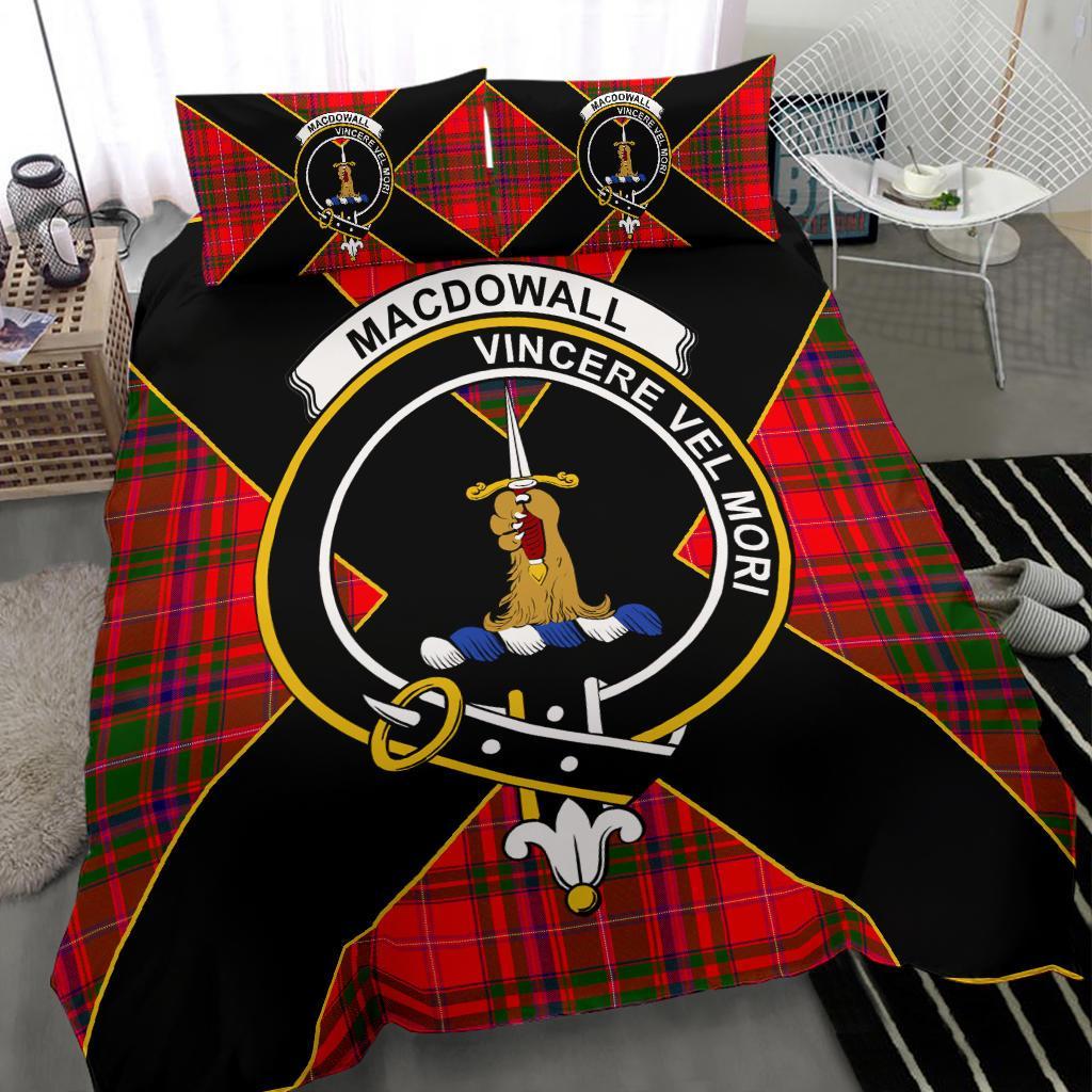 MacDowall (of Garthland) Tartan Crest Bedding Set - Luxury Style