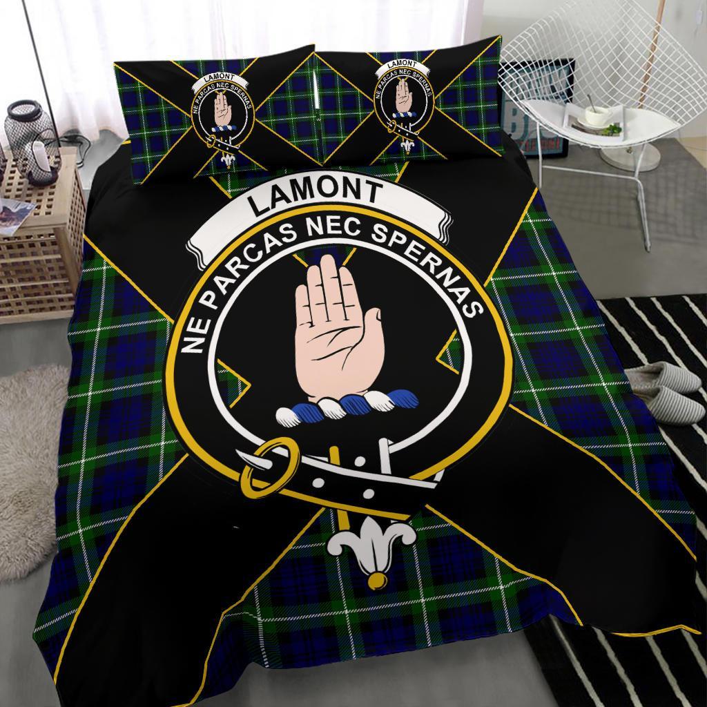 Lamont Tartan Crest Bedding Set - Luxury Style