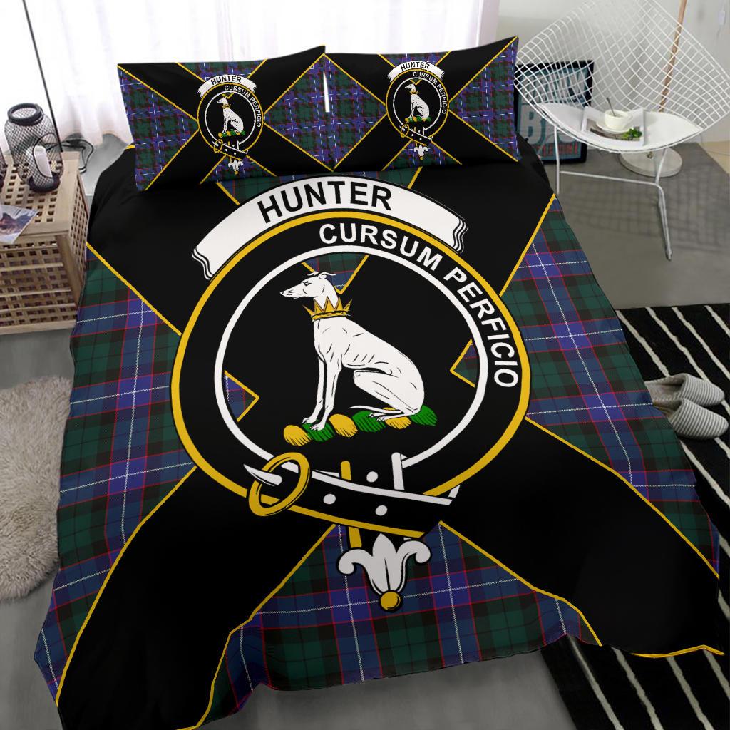 Hunter Tartan Crest Bedding Set