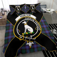 Hunter Tartan Crest Bedding Set - Luxury Style
