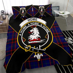 Home (or Hume) Tartan Crest Bedding Set - Luxury Style