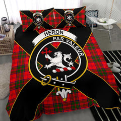 Heron Tartan Crest Bedding Set - Luxury Style