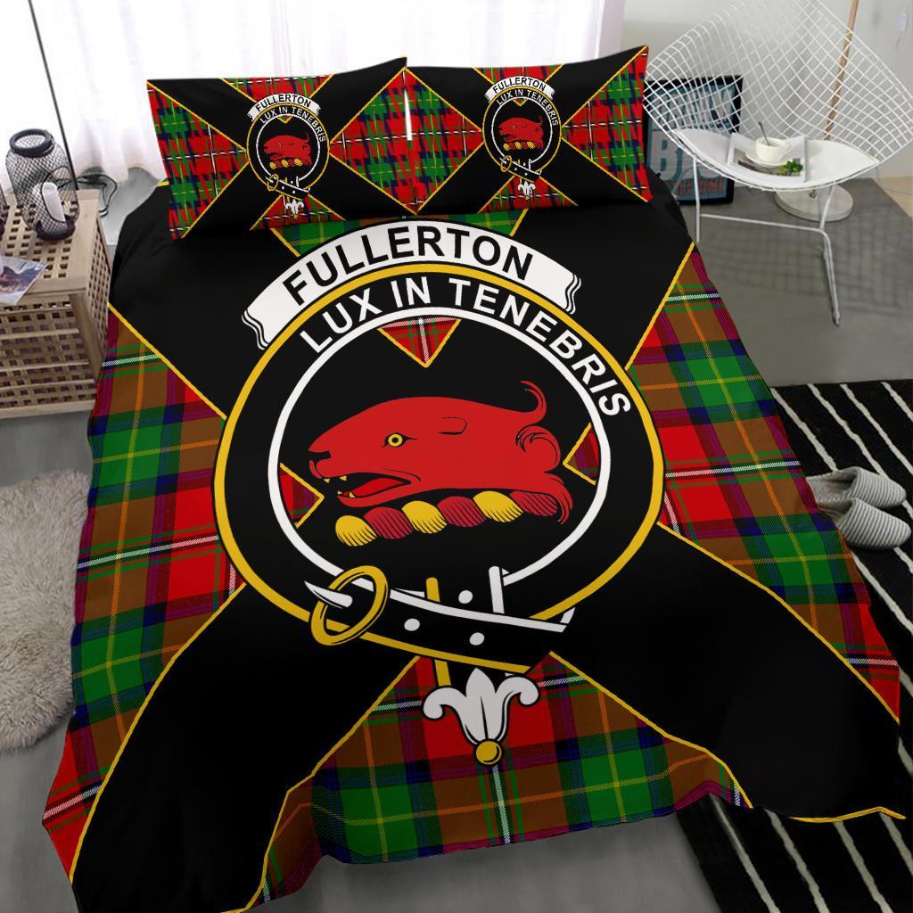 Fullerton Tartan Crest Bedding Set - Luxury Style