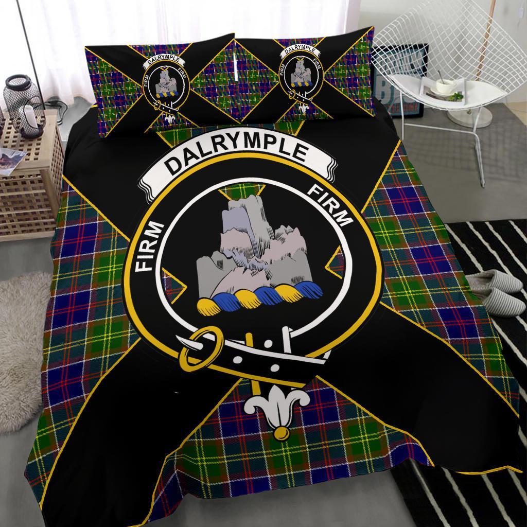 Dalrymple Tartan Crest Bedding Set - Luxury Style