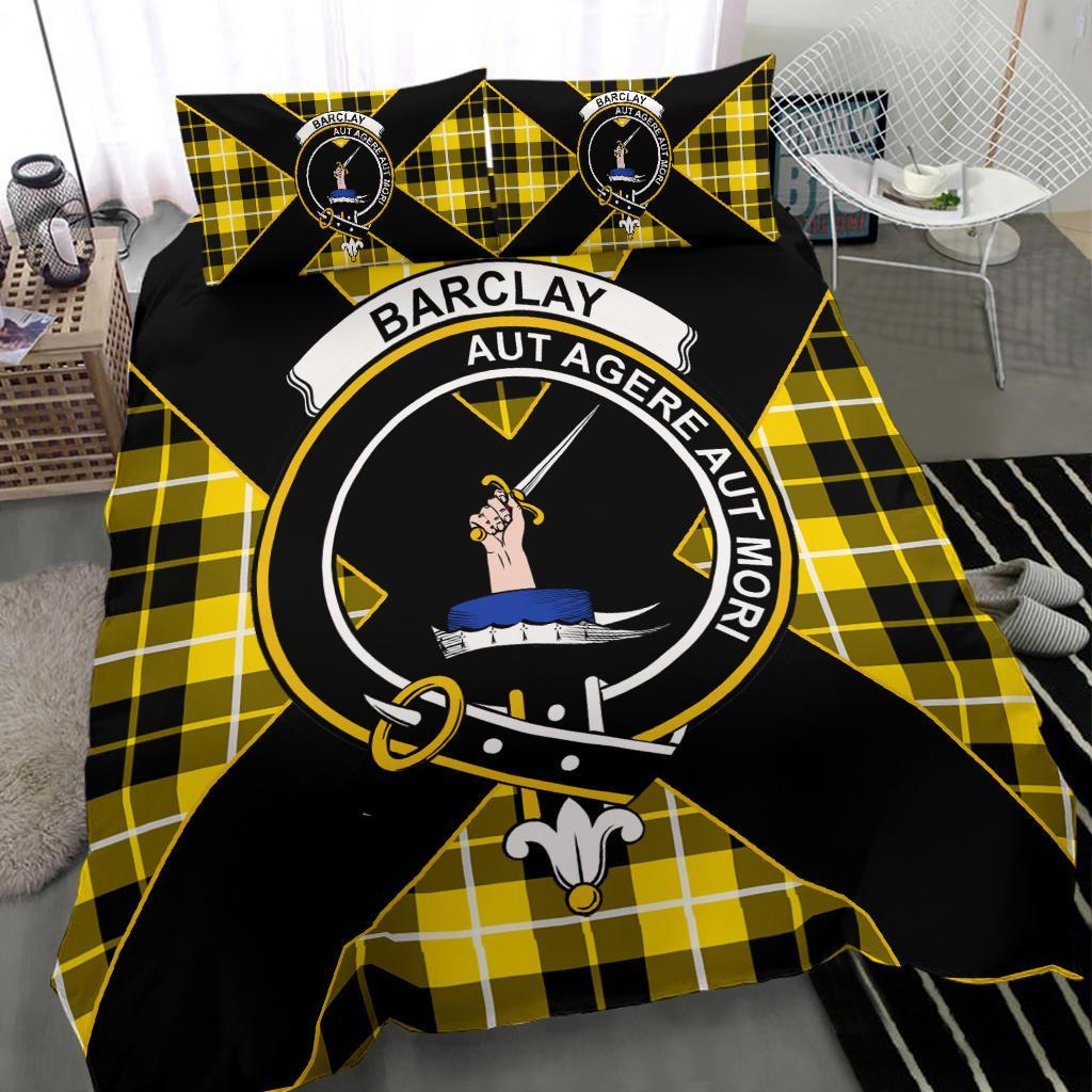 Barclay Tartan Crest Bedding Set - Luxury Style