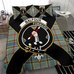 Balfour Tartan Crest Bedding Set - Luxury Style