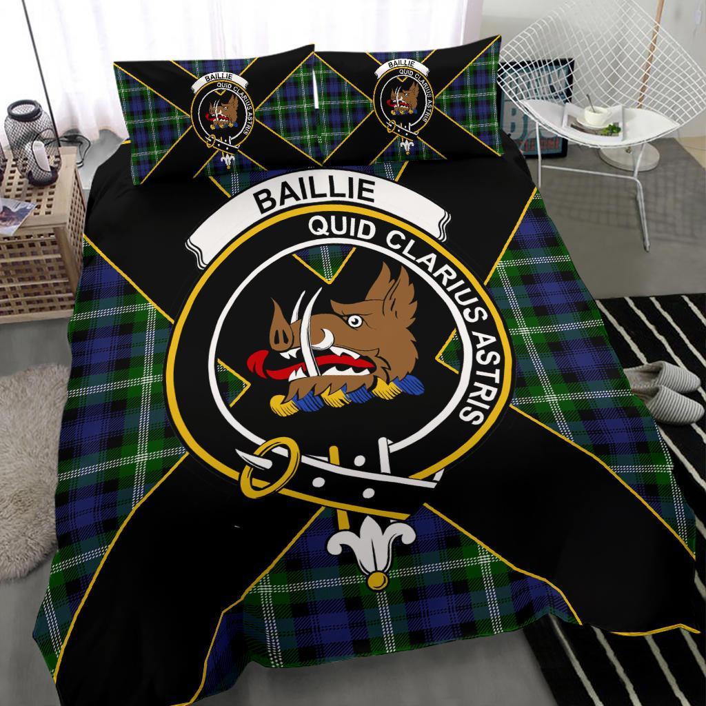 Baillie Tartan Crest Bedding Set - Luxury Style