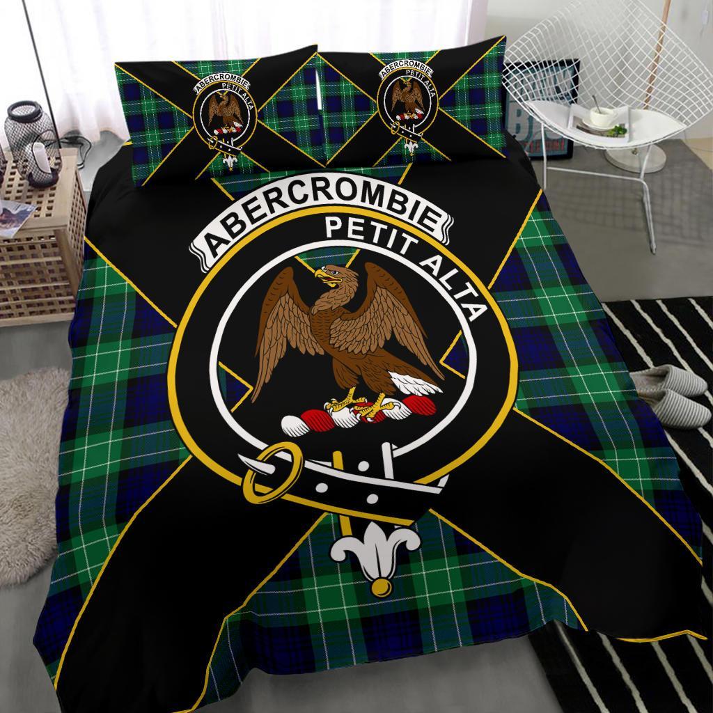 Abercrombie Tartan Crest Bedding Set - Luxury Style