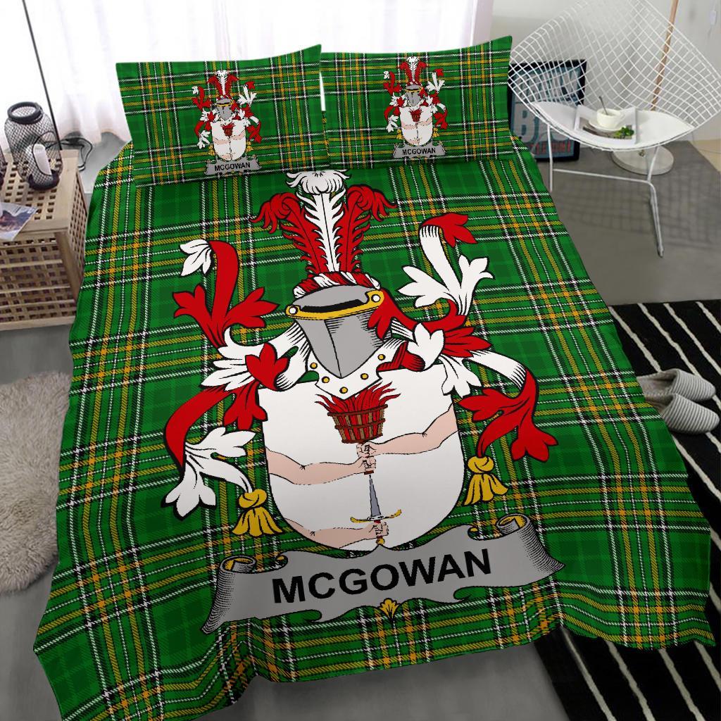McGowan or McGouan Family Tartan Crest Bedding Set