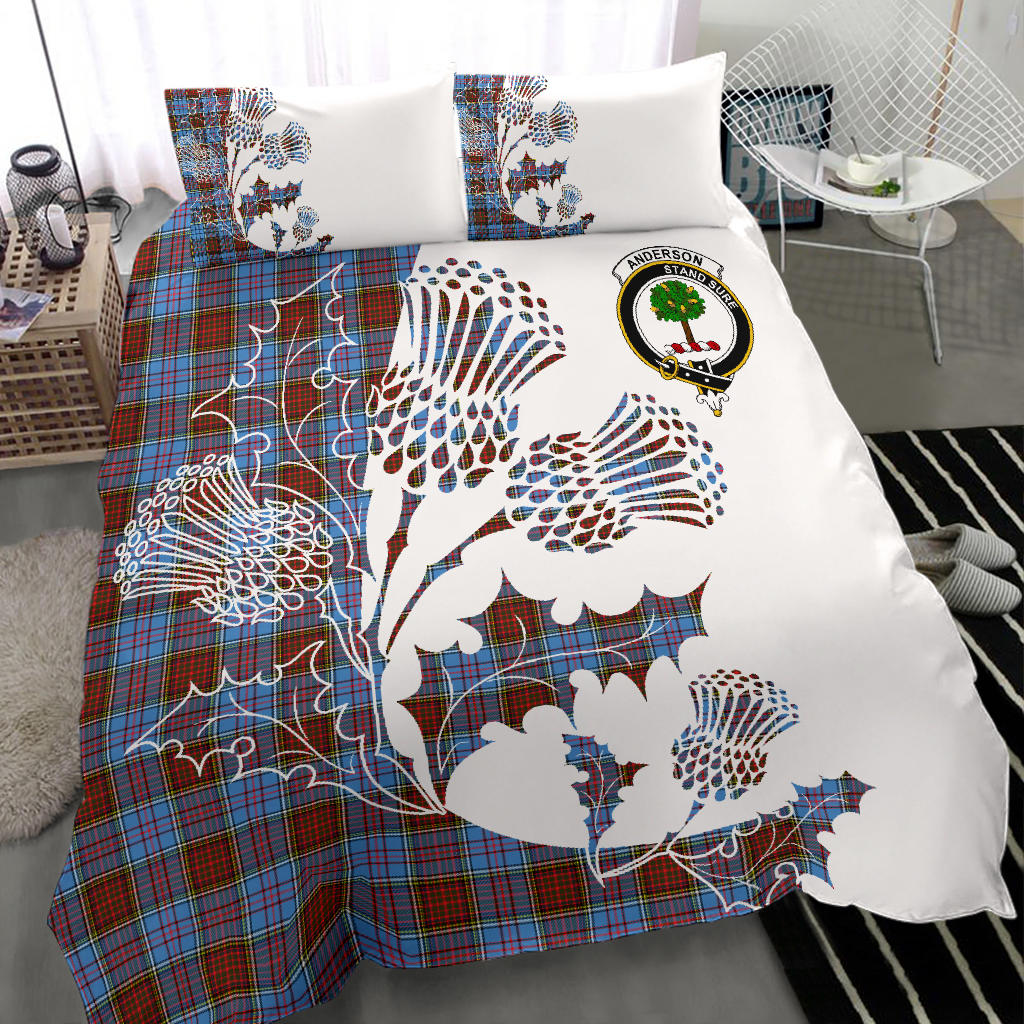Anderson Tartan Crest Bedding Set - Thistle Style SP