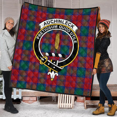 Auchinleck Tartan Crest Quilt