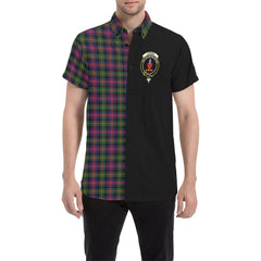 Logan Modern Tartan Crest Men Shirt - Haft Style