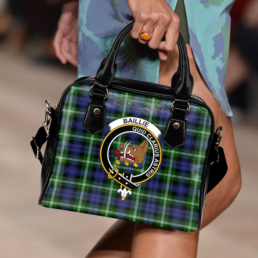 Baillie Modern Tartan Crest Shoulder Handbags