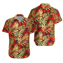 Bain Tartan Vintage Leaves Hawaiian Shirt