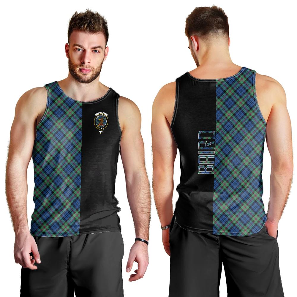 Baird Ancient Tartan Crest Men's Tank Top - Cross Style