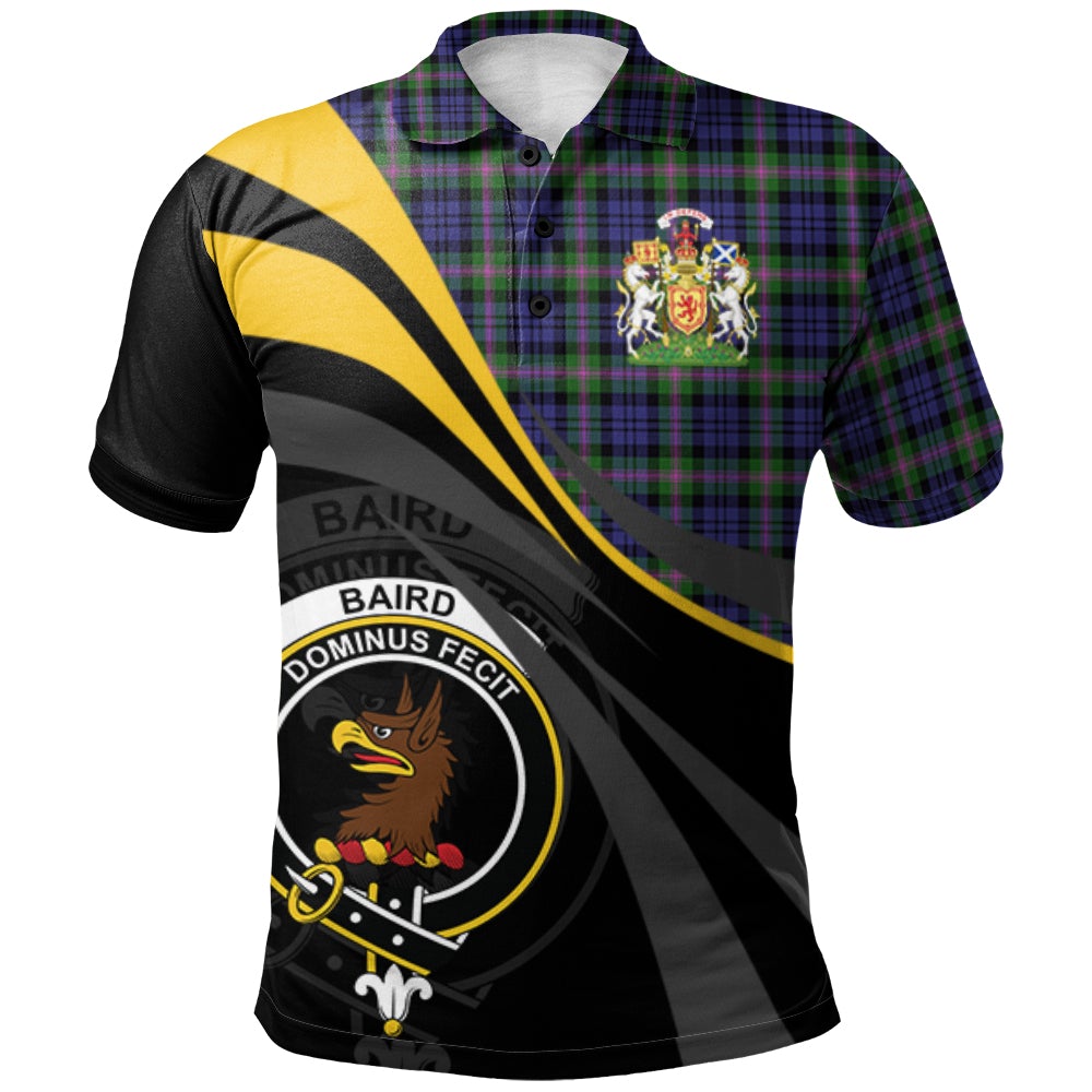 Baird Modern Tartan Polo Shirt - Royal Coat Of Arms Style